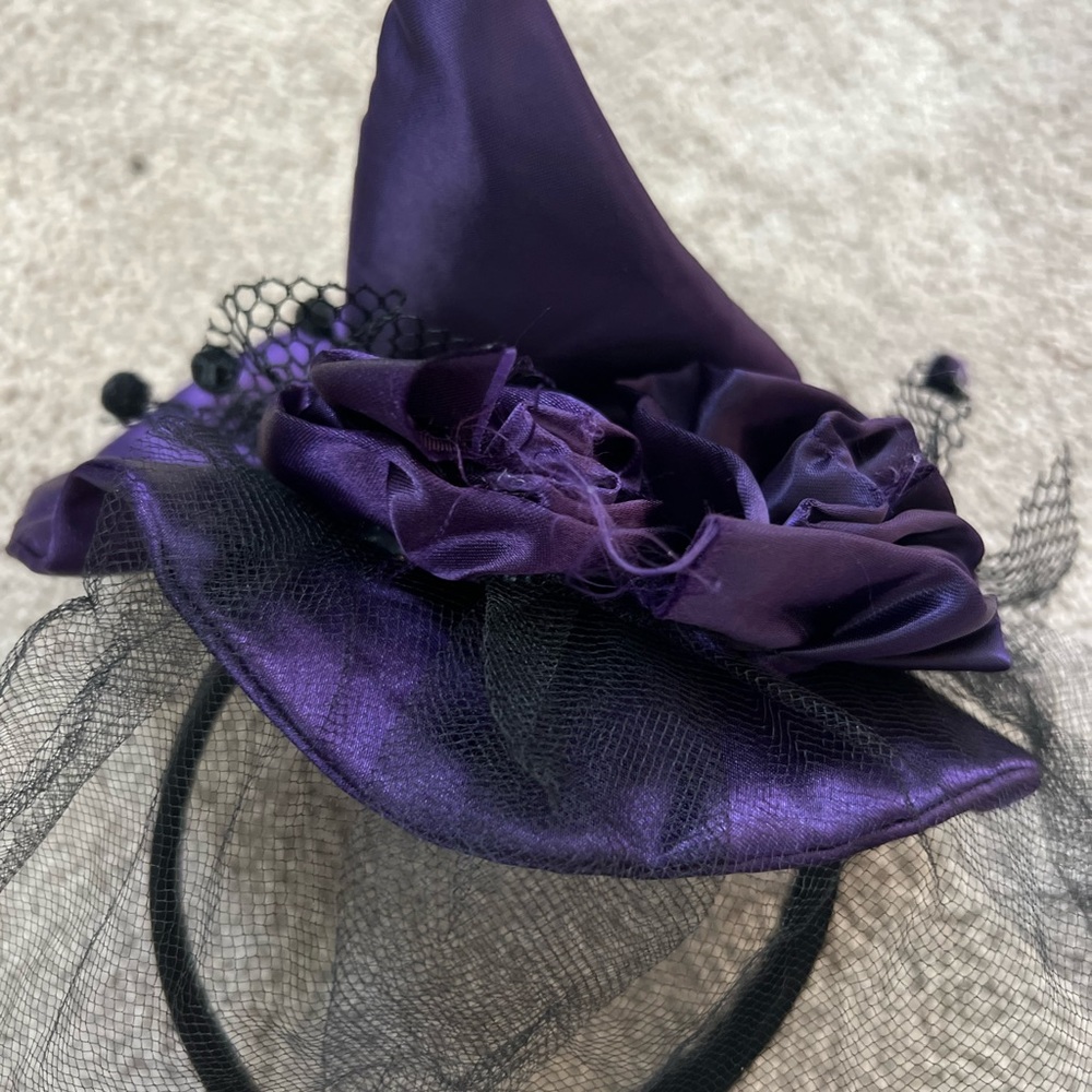 Halloween Witch Headband Hat - Picture 2 of 3